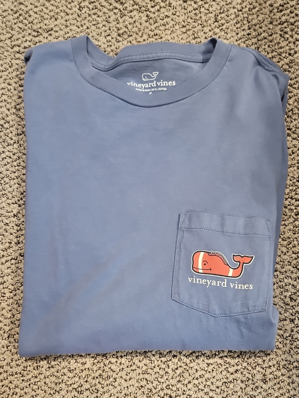 Vineyard Vines Football Long Sleeve Tee